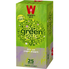 Зеленый чай с жасмином и лемонграссом Wissotzky Green tea with lemongrass and jasmine Wissotzky 25 пак*1.5 гр